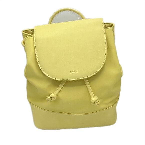 Fawn Design Faux Leather The Cinch Backpack with Dust bag in Citro - Picture 1 of 8